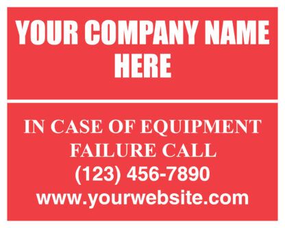 0053 HVAC Service Label