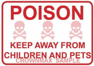 Poison warning labels