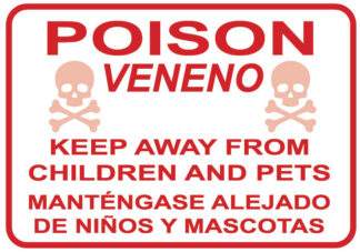 0115 Bilingual Poison Warning Label
