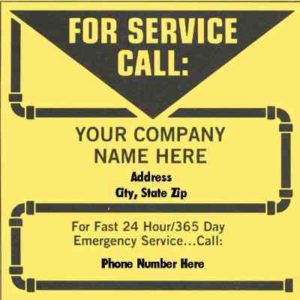 How to use service labels stickers and tags 1 0141 plumbing service stickers