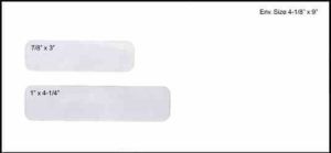 Enhance your branding with printed envelopes 3 0771 #10 double window envelope – 4. 125 x 9