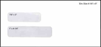 0771 #10 Double Window Envelope – 4.125 x 9