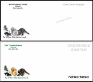 Envelopes or pestvelopes? 3 1004-10 #10 regular pestvelope - critters