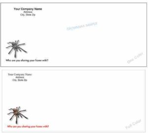 Envelopes or pestvelopes? 6 1004-2 #10 regular pestvelope - spider