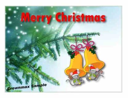 1223 Christmas Mice Playing with Bells