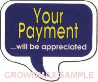 1631 Your Payment will be appreciated Label