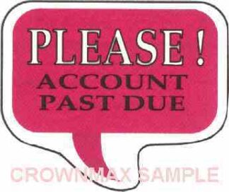 1633 Account Past Due Label