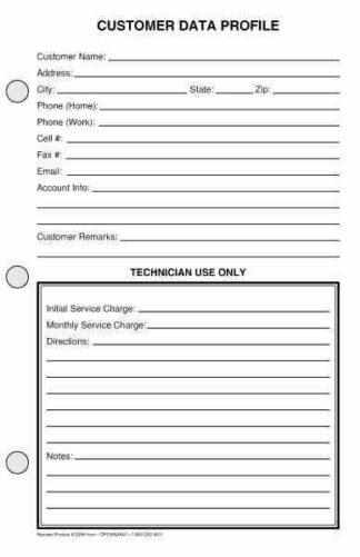 2059 Customer Data Profile