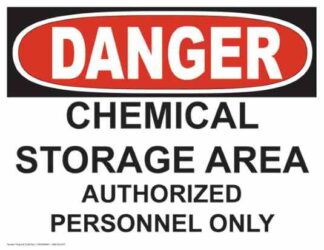 21240 Danger - Chemical Storage Area