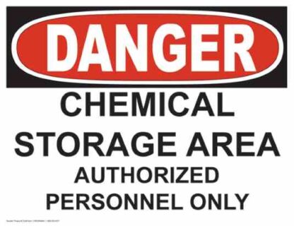 21240 danger - chemical storage area