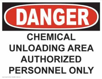 21245 Danger Chemical Unloading Area