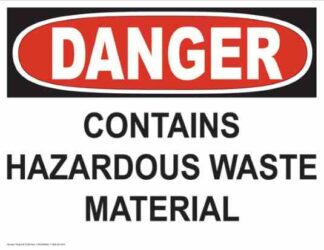 21246 Danger Contains Hazardous Waste Material