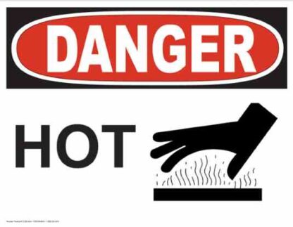21259 danger hot with hot surface hand symbol