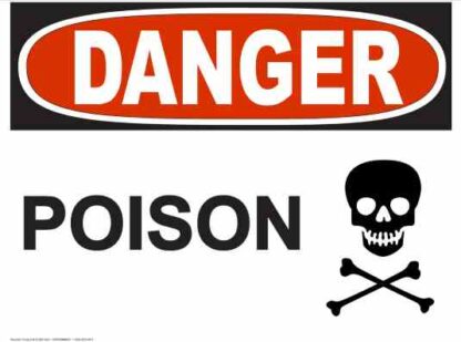 21266 danger poison sign
