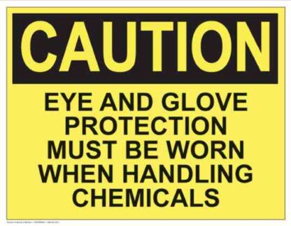 21290 caution eye and glove protection must be worn