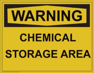 21310 Warning Chemical Storage Area