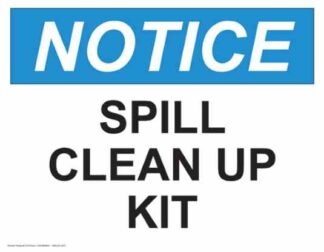 21319 Notice Spill Clean Up Kit
