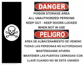 21320 Danger Poison Storage with Poison Skull Bilingual