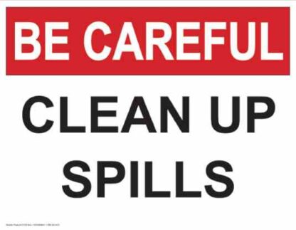 21330 be careful clean up spills