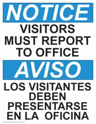 21399-Notice-Visitors-Must-Report-To-Office