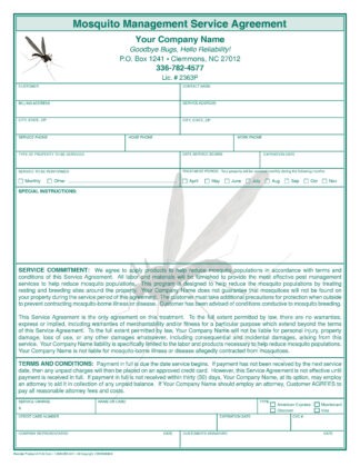 2141 Mosquito Management Service Agreement