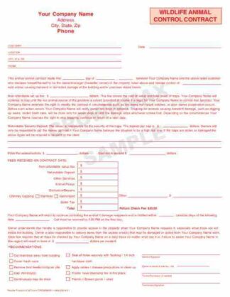 2148 Wildlife Animal Control Contract