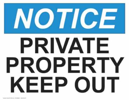 21497 notice private property keep out 1