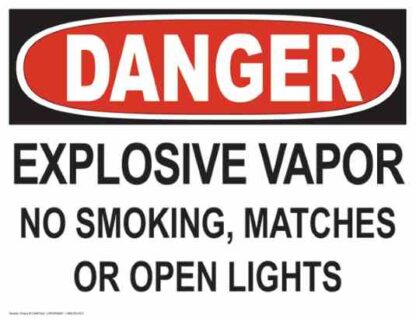 21646 danger explosive vapor no smoking matches or open lights 1