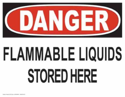 21673 danger flammable liquids stored here 1