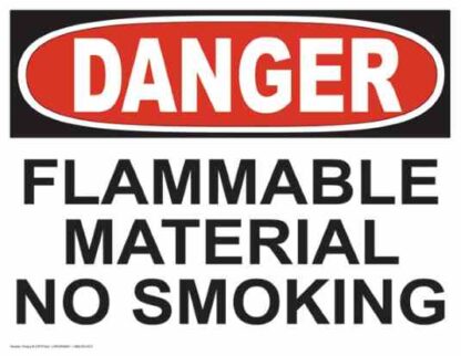 21676 danger flammable material no smoking 1