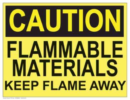 21701 caution flammable materials keep flame away 1