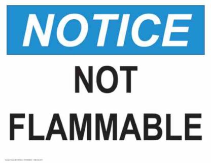 21706 notice not flammable 1