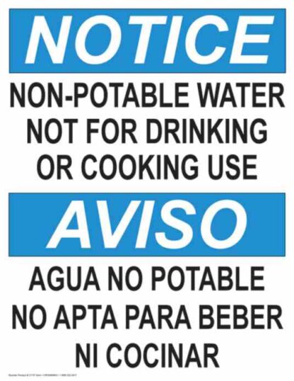 21737 notice non potable water not for drinking or cooking use 1