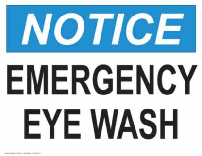 21788 notice emergency eye wash 1
