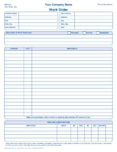 Crownmax printed business forms 1 2251 daily work order