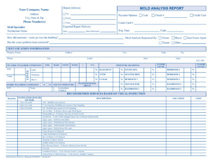 2279 mold analysis report