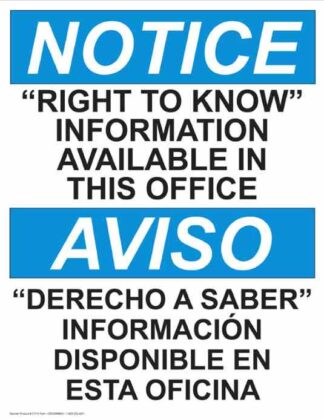 22791 Notice Right To Know Information Available Bilingual