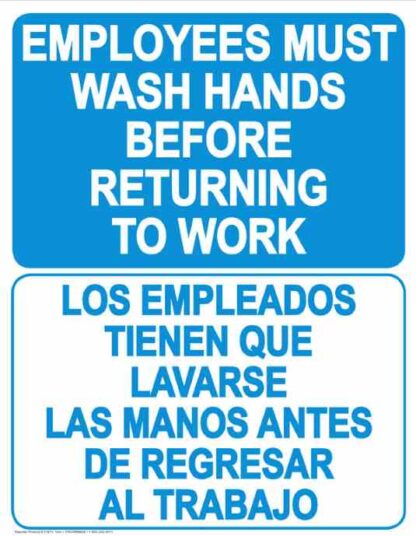 22809 employees wash hands before returning bilingual