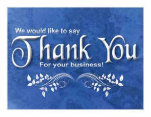 2299 thank you card