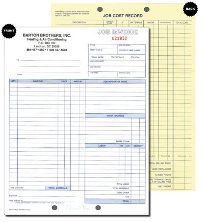 2443 job invoice preview