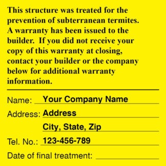 2565 Custom Label
