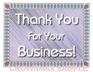 2575 Thank You For Your Business