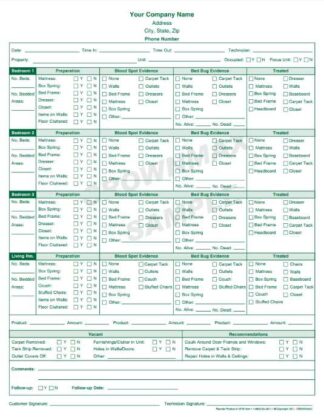 2578 Bed Bug Inspection Report