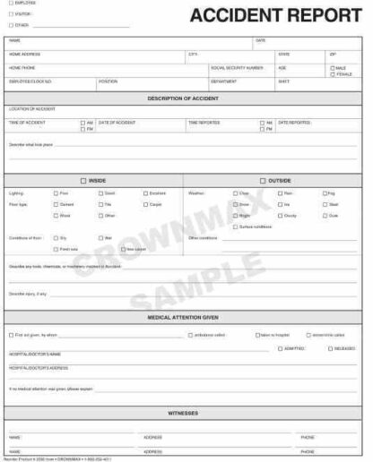 2590 Accident Report