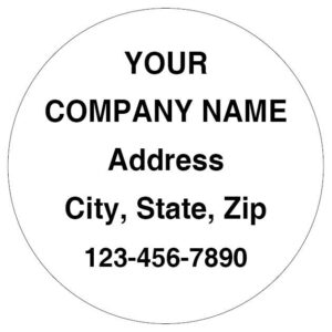2614 2" Round Custom Label