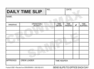 2621 Daily Time Slip