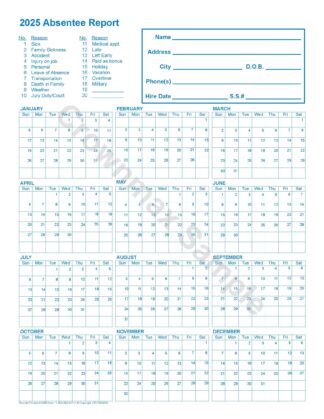 2623 – Absentee Report