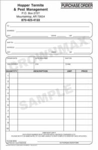 Crownmax printed business forms 3 2636 purchase order