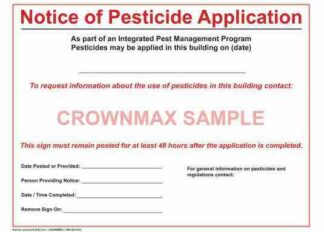 2651 Notice of Pesticide Application