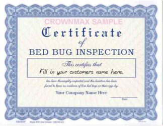 2671 Bed Bug Certificate